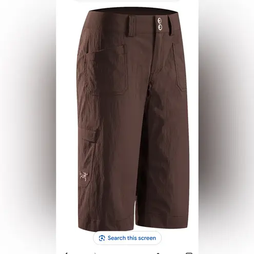 Arc’teryx Rampart Hiking Climbing Long Cargo Shorts. Size 10. Gray