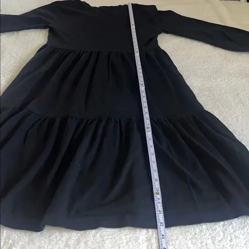 Nation Ltd Tavin Tiered Midi Dress Black 100% Cotton Size M