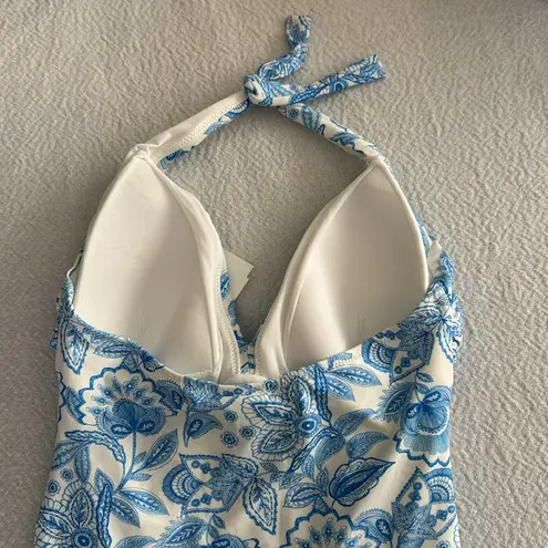 MELISSA ODABASH ZANZIBAR CERAMIC SWIMSUIT, size 2, $278 Blue