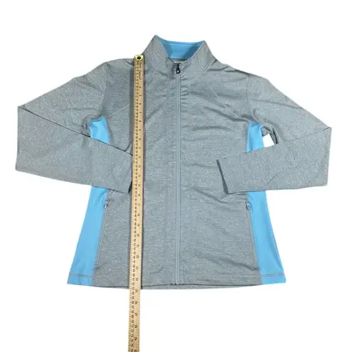 FootJoy Athletic Full Zip Jacket Workout Running Track Performance blue/gray