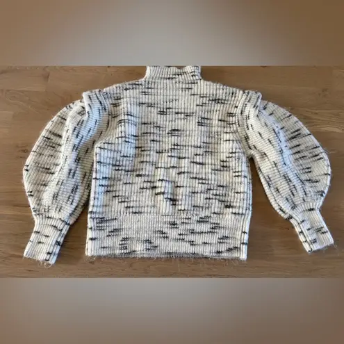 Varley Belgrave Knit Sweater Dalmatian knit egret charcoal size small