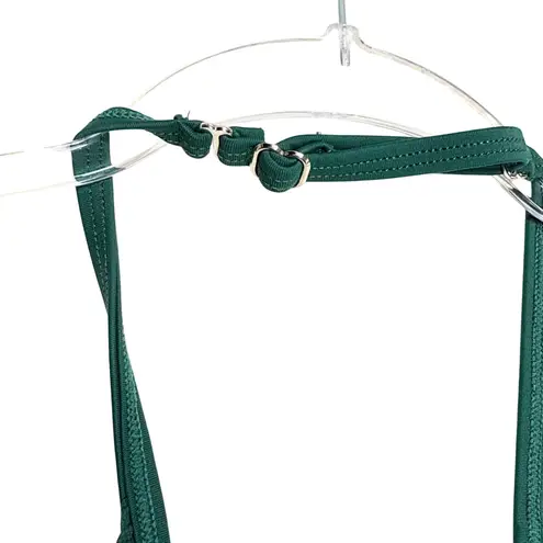 Andrea Iyamah Salama Convertible Bikini Top Size Large Green Ruffle Resort Swim