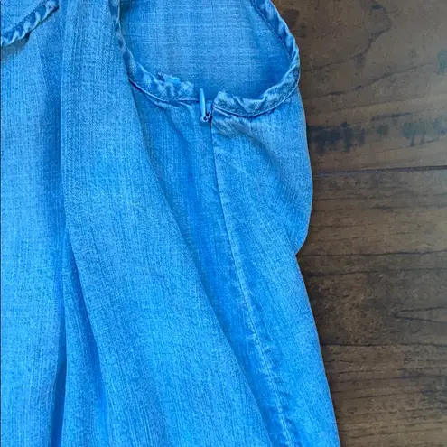 One shoulder jean dress Blue Size XS