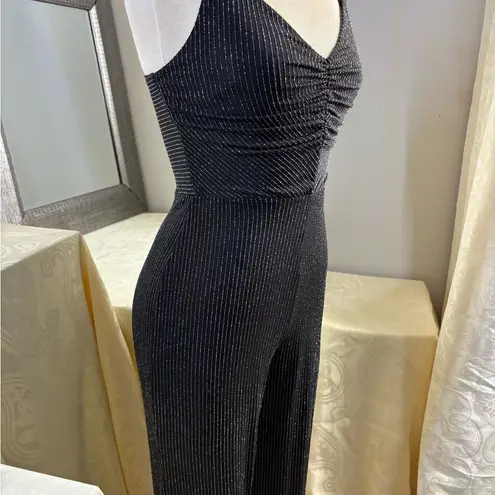 Love Squared Black Jumpsuit with Tapered Legs