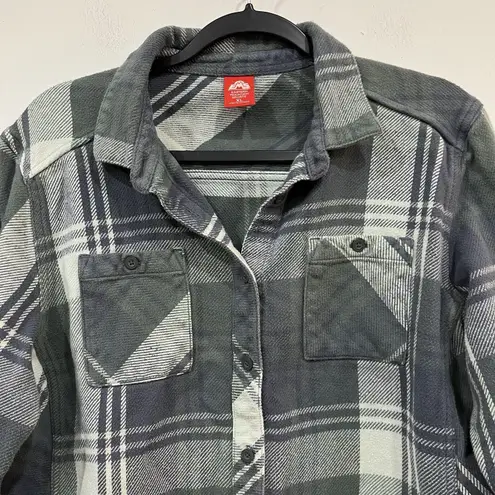 Eastern Mountain Sports Women’s Thick Flannel Shirt Shacket Outdoor XL Cotton