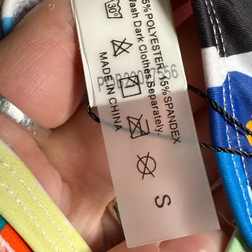 Tempt Me  watercolor Multicolored‎ one piece Swim Suit Small dopamine thumbnail 7