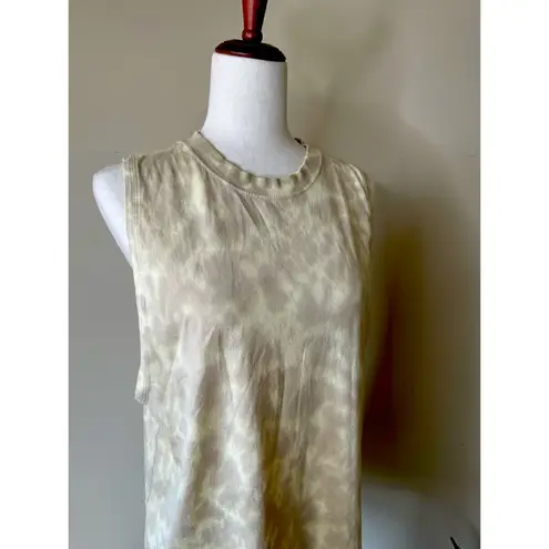 Lululemon  All Yours Tank Top Marmoleado Tie Dye Lemon Chiffon Trench Size 8