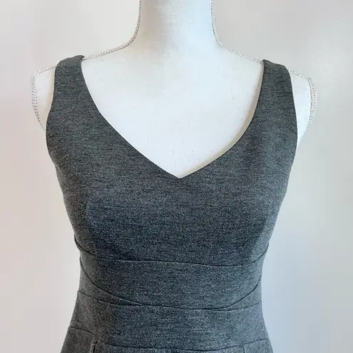 New York And Company Womens Gray Sleeveless A Line Structured Mini Dress Size 4