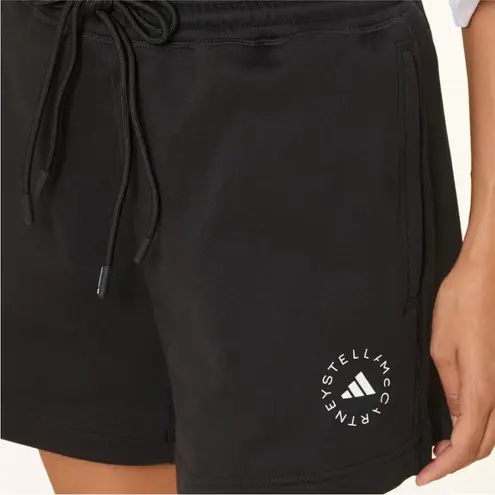 NWT Adidas by Stella McCartney Black High Rise French Terry Shorts Sweats S