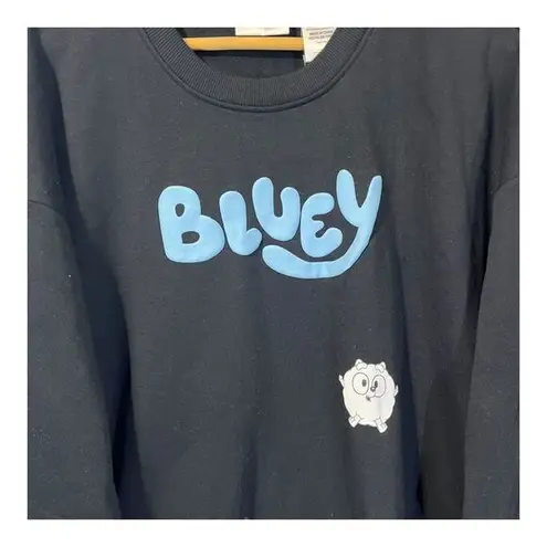 Bluey Official Character Sweatshirt Cartoon Animation Fan Merchandise XL NWT Blue