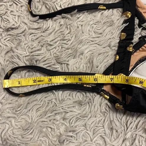 La Blanca Vintage Bikini Top 90s Polkadot Swimsuit Swim S Small M Medium New