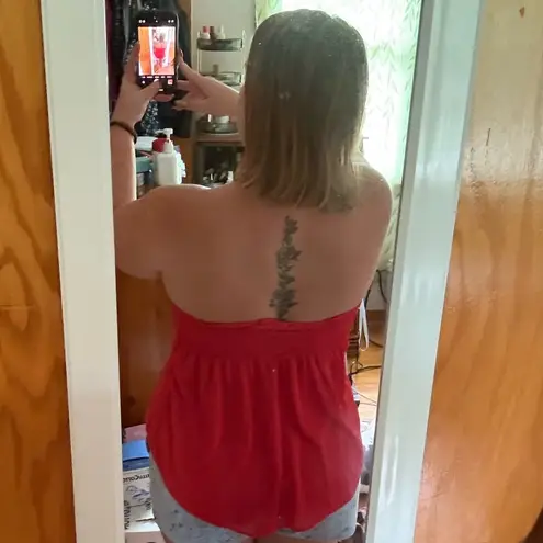 Victoria's Secret Victoria secret mesh lace up tube top