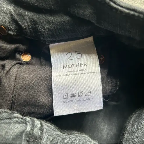 MOTHER Jeans The Looker Ankle in Shade Not Guilty Faded Black Size 25