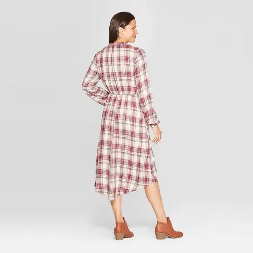 Knox Rose flannel plaid prairiecore dress