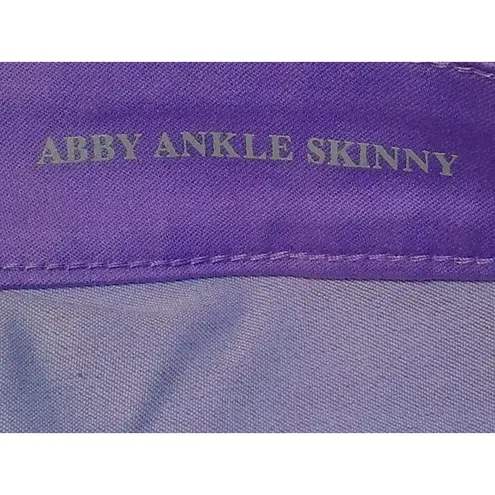 Liverpool Womens Abby Ankle Skinny Jeans Lavender Size 12P
