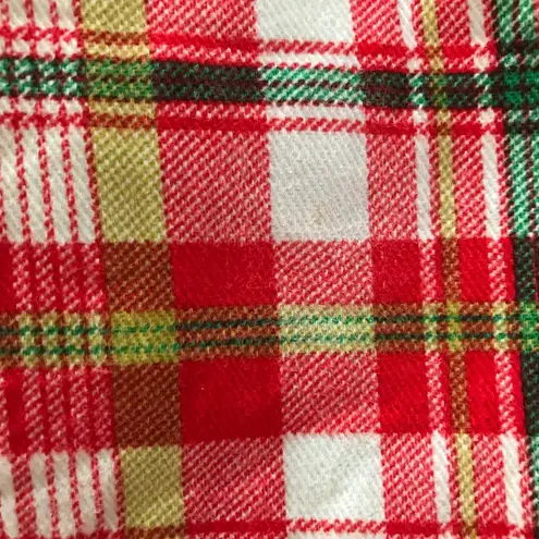 Vintage Loll Ease Plaid Dress Pearlized Buttons Festive Trendy 70’s 80’s Red Size undefined