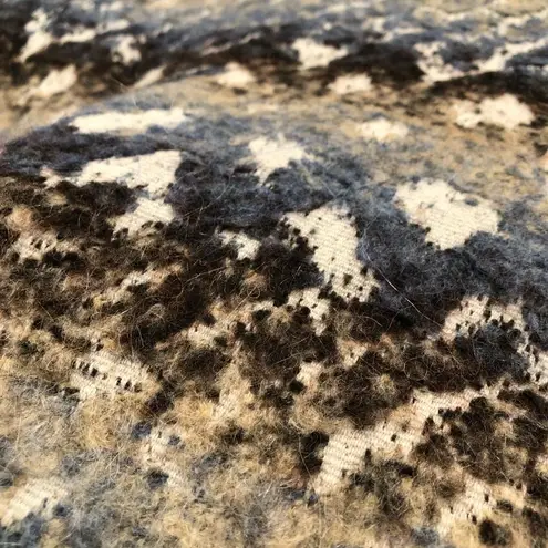 Fifteen Twenty Multi Funnel Neck Wool Blend Jacket Med Aztec Grandpa Eclectic