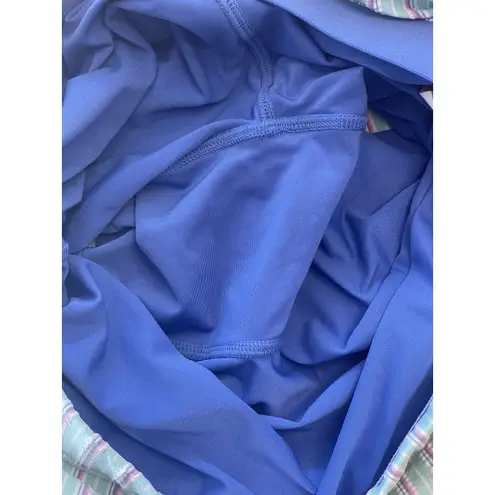 RLX Ralph Lauren Seersucker Skirt Skort Women Small Stripe Pocket Lined Green