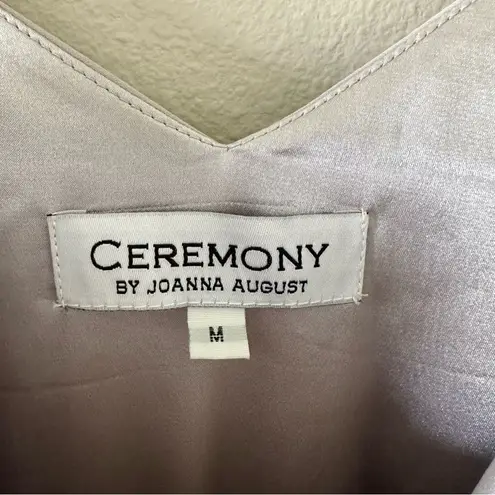 Ceremony by Joanna August Formal Dress Silver Gray Size M