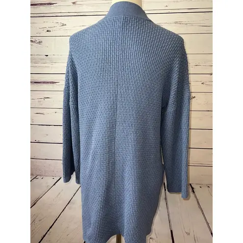 Toad & Co Horny Toad Co Cardigan Sweater size Small Cambridge Open front lagenlook Blue