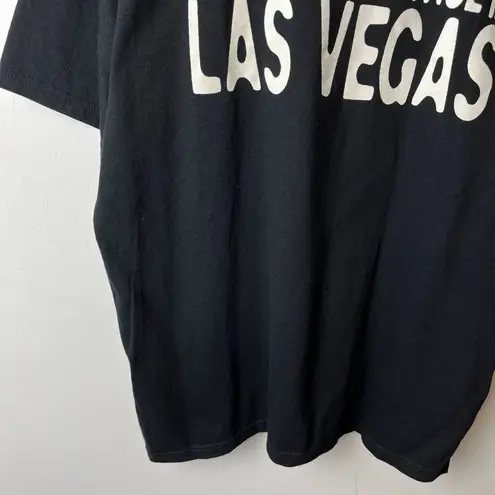 Urban Outfitters Vintage Y2K Las Vegas Dreams Come True Graphic Tee Black Medium T Shirt Solid