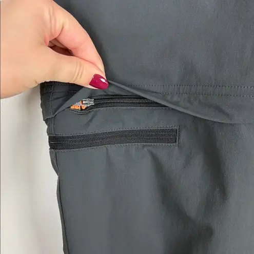 REI Sahara Stretch convertible Hiking Pants Women’s Size Small Dark Gray Pockets