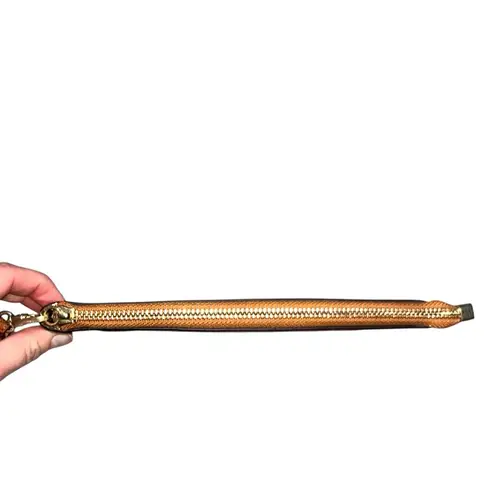 Most Wanted MW Full Grain Leather Handmade Cactus Clutch Wristlet Brown