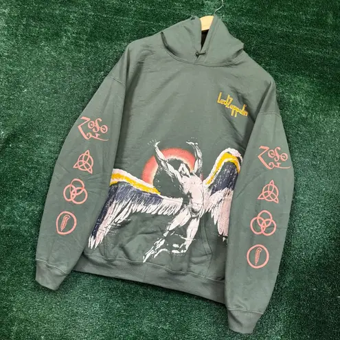 Led Zeppelin Icarus Rock Band Hoodie Size Large
