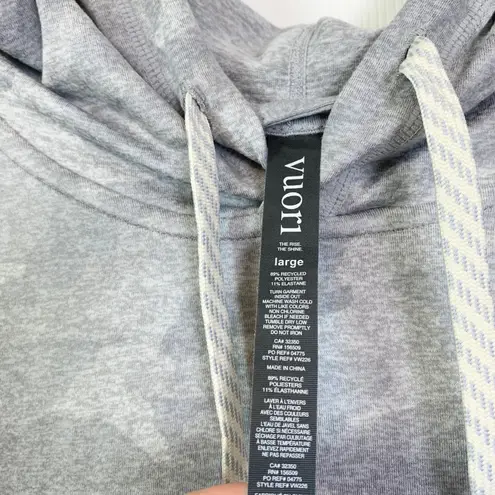 Vuori Halo Essential Pullover Hoodie Sweatshirt Shirt Pale Heather Camo Large