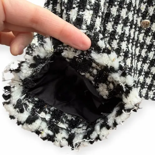 House of Harlow 1960 Black and White Checkered Blazer Size L