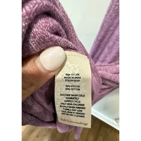 Soft Surroundings Electra Cold Shoulder Purple Maxi Dress NWT Size 2XL 1770