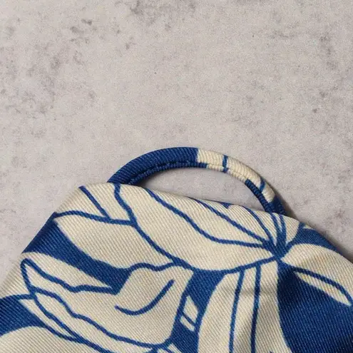 Alexis x Target Blue White Abstract Print Long Sleeve Drop Waist Midi Dress XXS