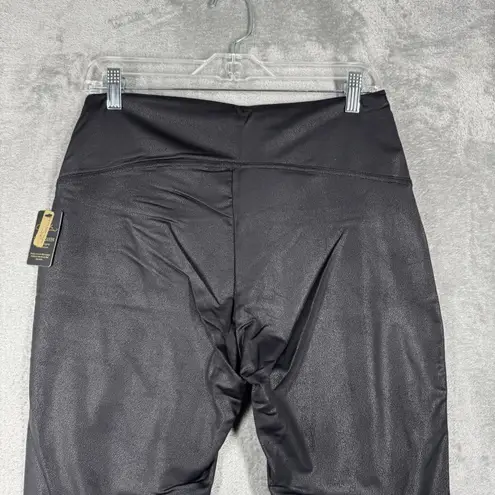 DG2 Diane Gilman Leggings Slim & Sleek Coated Figure Solution Black Large