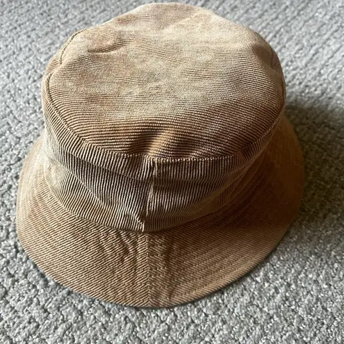 Adult Reversible Brown Corduroy And Black Bucket Hat No Brand One Size Tan