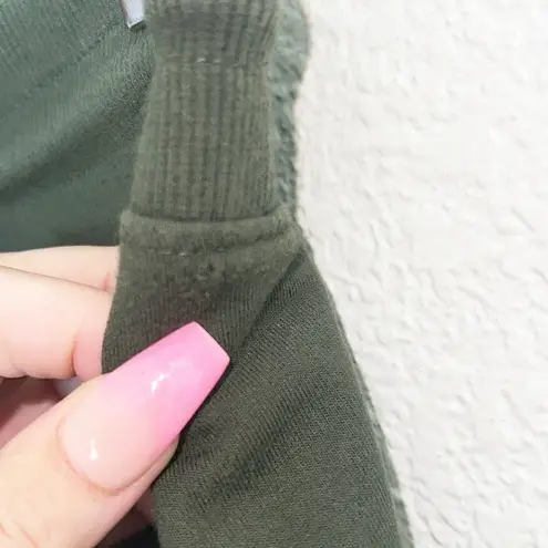 All In Motion  Women's Olive Green Drawstring Athleisure Pull On Shorts - Image 4