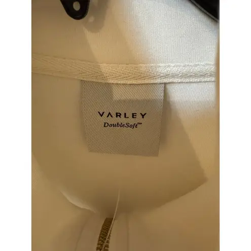 Varley Rosannah Zip Front Minidress In Egret. Size large (new)