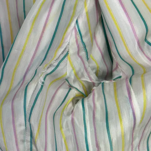 Escada Sport Blazer Jacket Women 12 Multicolor Abstract Pockets Maximalist Retro Pink