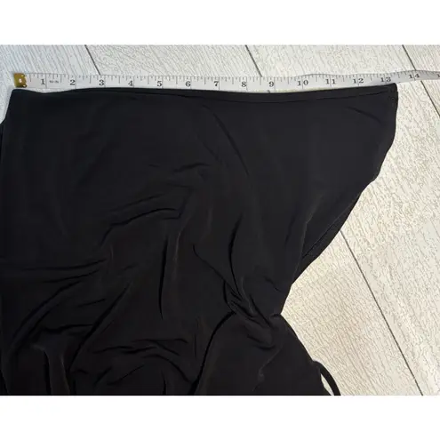 Briggs New York Black V-Neck Tie-Back Top Size 1X