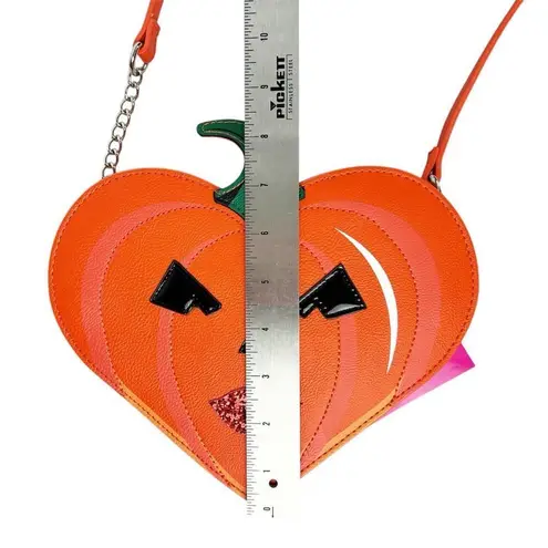 Betsey Johnson  Halloween XOGINGER Kitsch Pumpkin Orange Crossbody Bag Purse
