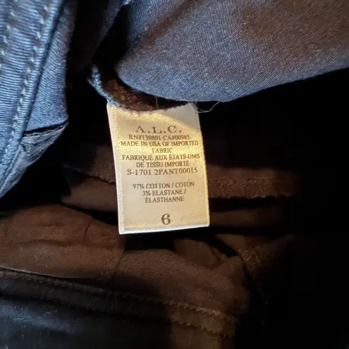 ALC Frank A.L.C. Kingsley Lace-Up Pants Size 6 Black ASO Kim K. Cropped High Rise Grunge