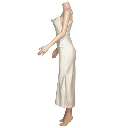 BHLDN Cali Satin Charmeuse Slip Dress, Champagne, 2 (US)