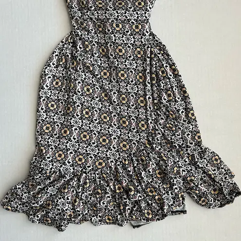 Boden Dress Women's Black Opulent Pome Ruffle Wrap Jersey Mini 4R Size undefined