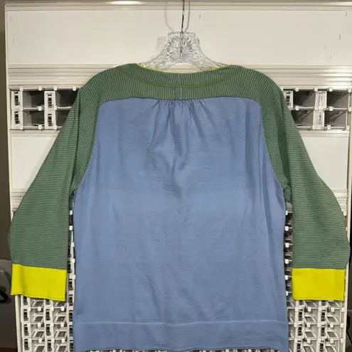 Title Nine Women's Large Multi-Color Colorblock Cardigan V-Neck Sweater