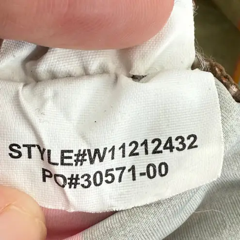 prAna Women's Striped Tank Top Swim Top Ruched Adjustable Straps Size S