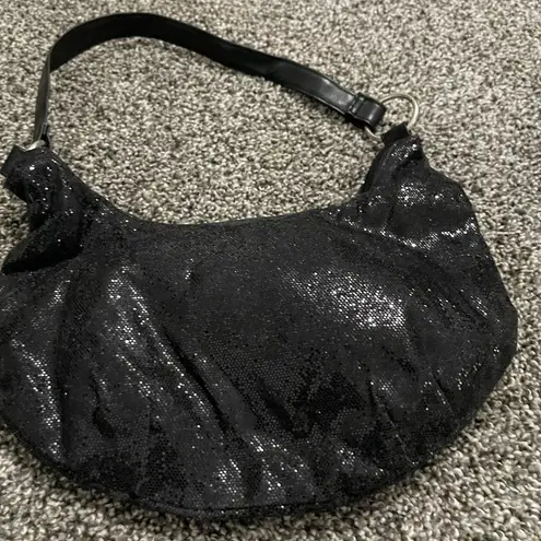 New Black Sequin Shoulder Purse Bag