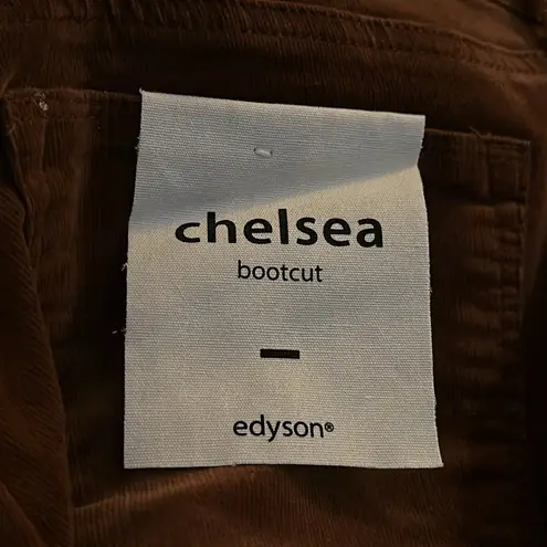 Edyson Chelsea Bootcut Corduroy Pants Satchel Brown SP700MA3 NWT Size 31 Fall