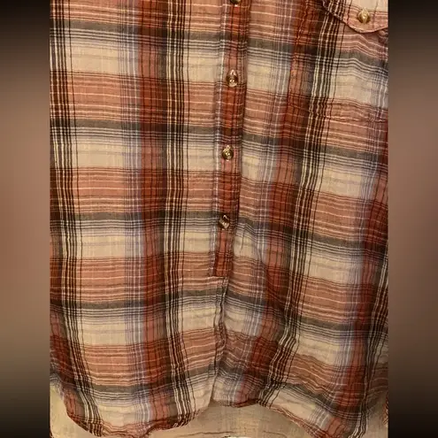 BDG  Button Down Long Sleeve Pocket Flannel Women's Sz Large