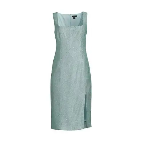 St. John ππ Sequin Slit Dress ~ Seafoam 10 NWOT