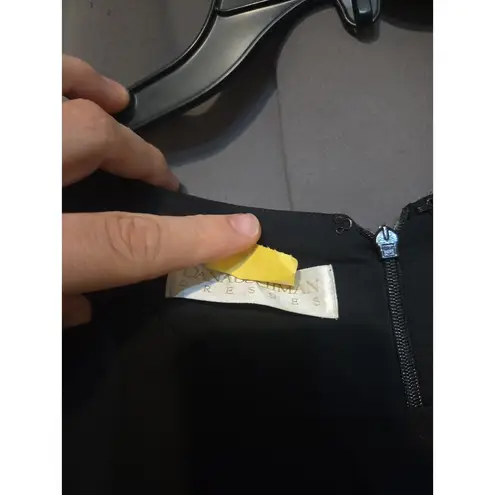 Dana Buchman Black Silk Dress, Women's Size 6, Goth Style, Evening Outfit