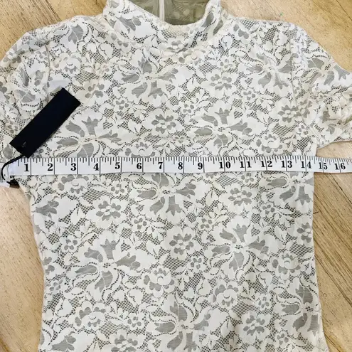 Aritzia  Babaton lace mock neck bodysuit NWT